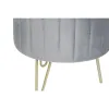 Jalkatuki DKD Home Decor 80 x 80 x 45 cm Metalli Polyesteri Sametti
