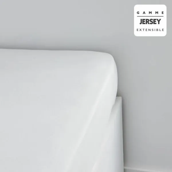Apsitempianti paklodė TODAY Jersey 160 x 190 cm Balta