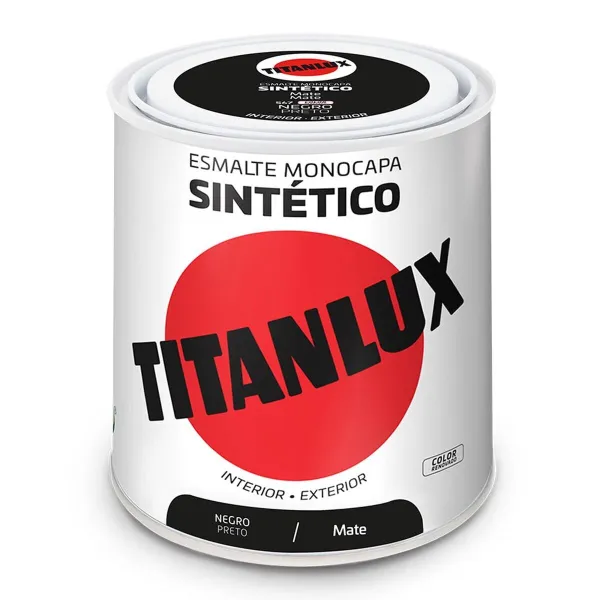 Sintetiniai emalio dažai Titanlux 5809005 250 ml Juoda