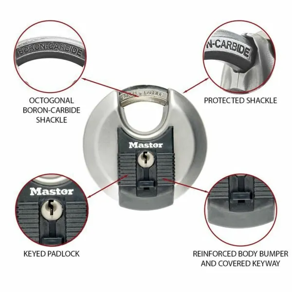 Piekaramā atslēga ar slēdzeni Master Lock M40EURT (2 gb.)