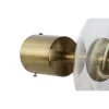 Sieninė lempa DKD Home Decor Stiklas Auksinis Metalinis Šiuolaikiškas 20 x 25 x 20 cm