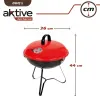 Barbecue Portable Aktive Enamelled Metal Ø 36 cm 36 x 44 x 36 cm (4 Units) Red