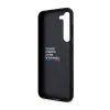 BMW Leather Carbon Blue Line - Case for Samsung Galaxy S23+ (Black)