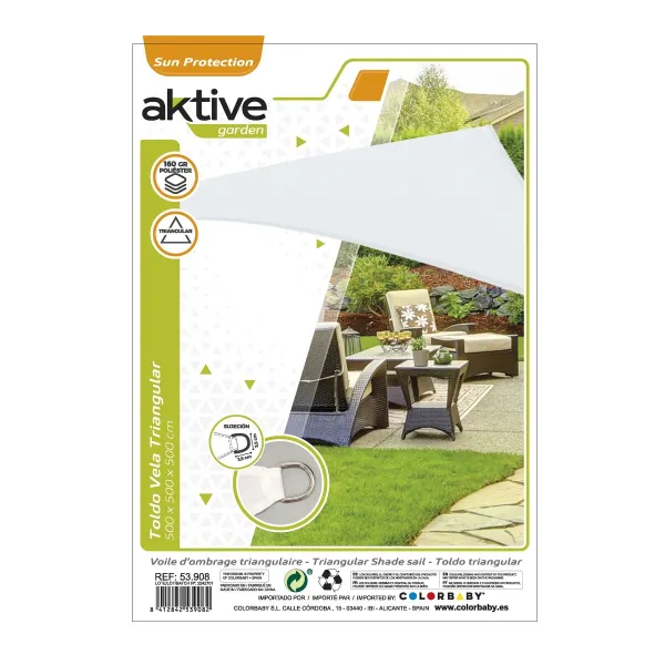 Ēnu buras Aktive Trijstūra motīvi 500 x 0,5 x 500 cm (4 gb.)