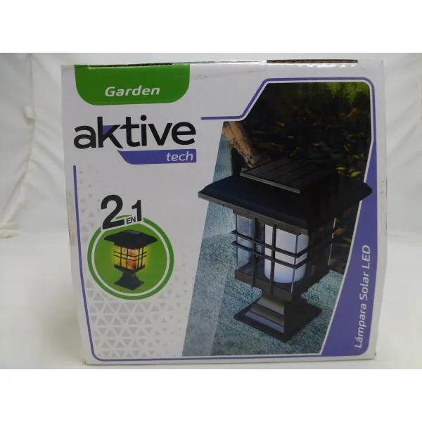 Puutarhan aurinkovalosetti Aktive Muovinen 13,5 x 46 x 13,5 cm (4 osaa)