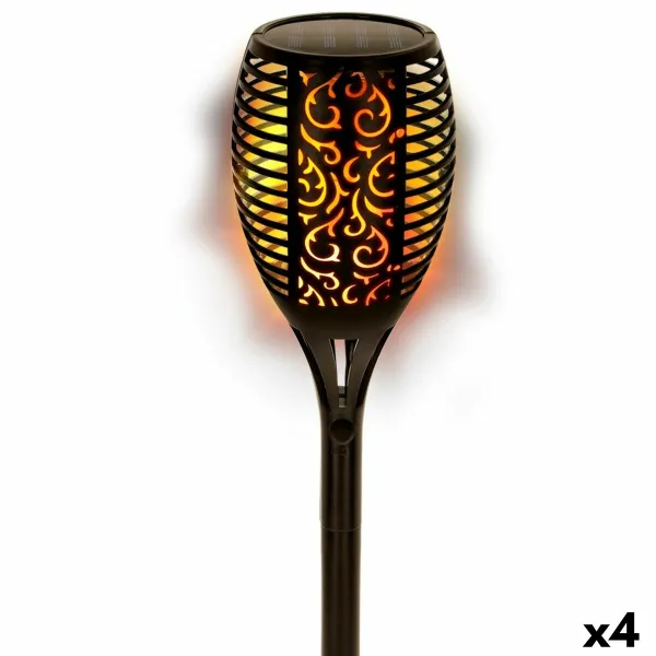 Saulės sodo žibintų rinkinys Aktive 51 Plastmasinis 11 x 77,5 x 11 cm (4 vnt.)