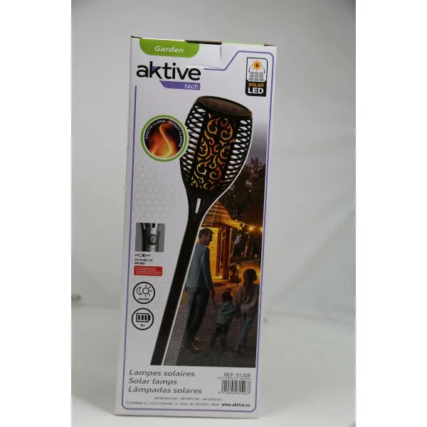 Saulės sodo žibintų rinkinys Aktive 51 Plastmasinis 11 x 77,5 x 11 cm (4 vnt.)