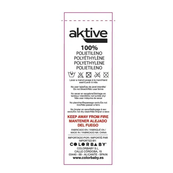 Protective Case Aktive Tables Polyethylene 200 x 60 x 130 cm (6 Units)