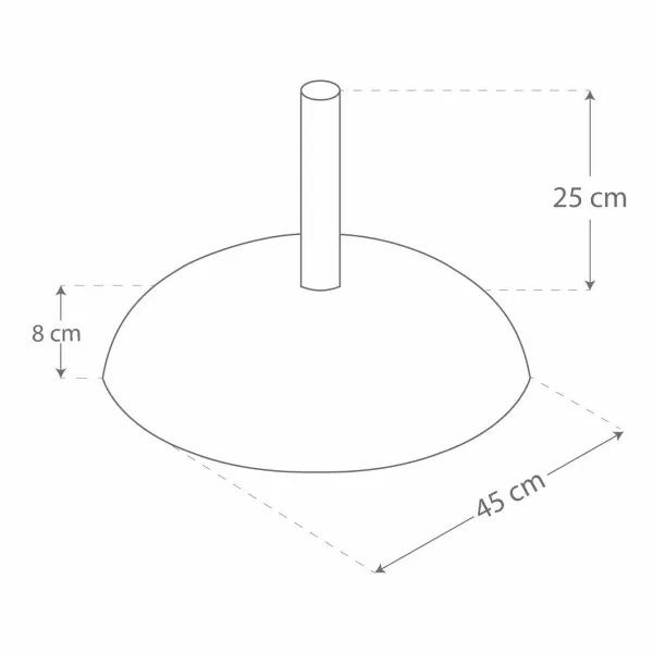 Основание для пляжного зонта Aktive Чёрный 15 kg