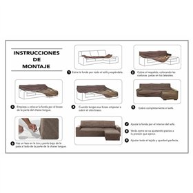 Dīvāna pārvalks Hosteline CAMERON Bēšs