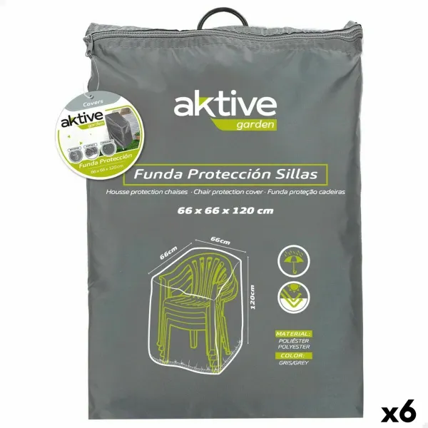 Chair Cover Aktive 66 x 120 x 66 cm (6 Units)