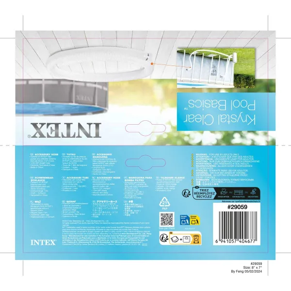 Voolik Intex Bassein 1-1/4" 150 cm Ø 32 mm (9 Ühikut)