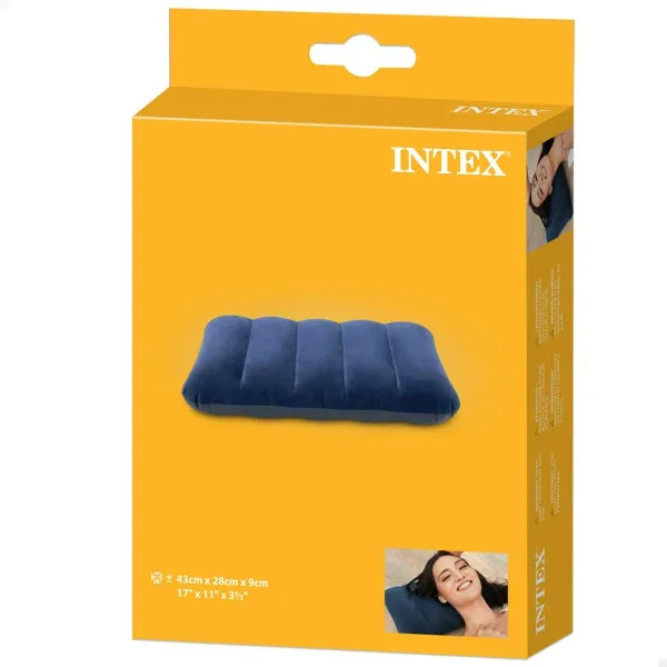 Tyyny Intex Downy Pillow Puhallettava Sininen 43 x 9 x 28 cm (24 osaa)