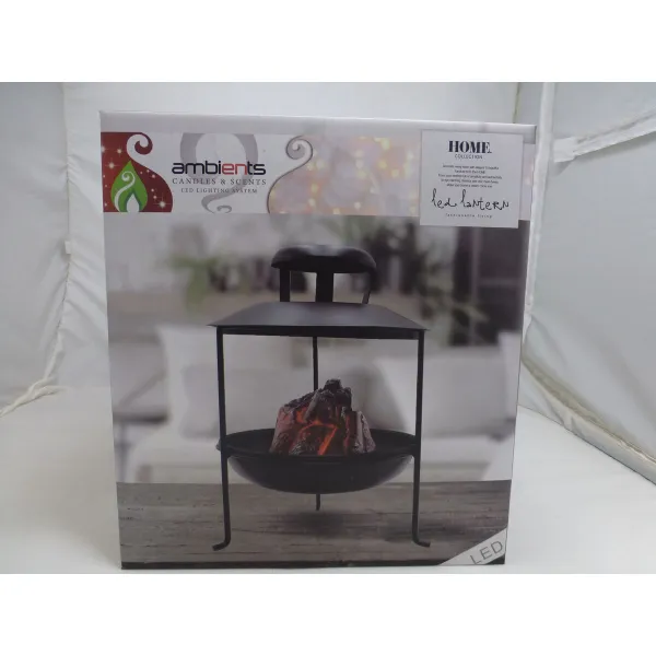 Жаровня Ambients LED Свет Угольный Декоративный 22 x 30 x 22 cm (2 штук)