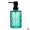 Ziepju dozators Berilo Zaļš Stikls Plastmasa Dimanta 360 ml 410 ml 9 x 18 x 7 cm (12 gb.)