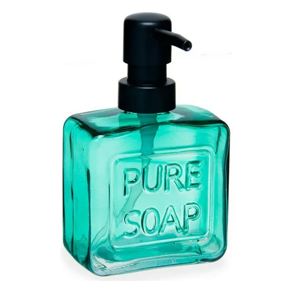 Ziepju dozators Berilo Pure Soap Zaļš Stikls Plastmasa 250 ml 9 x 15 x 5 cm (12 gb.)