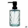 Muilo dozatorius Berilo Juoda Stiklas Plastmasinis Deimantas 360 ml 410 ml 9 x 18 x 7 cm (12 vnt.)