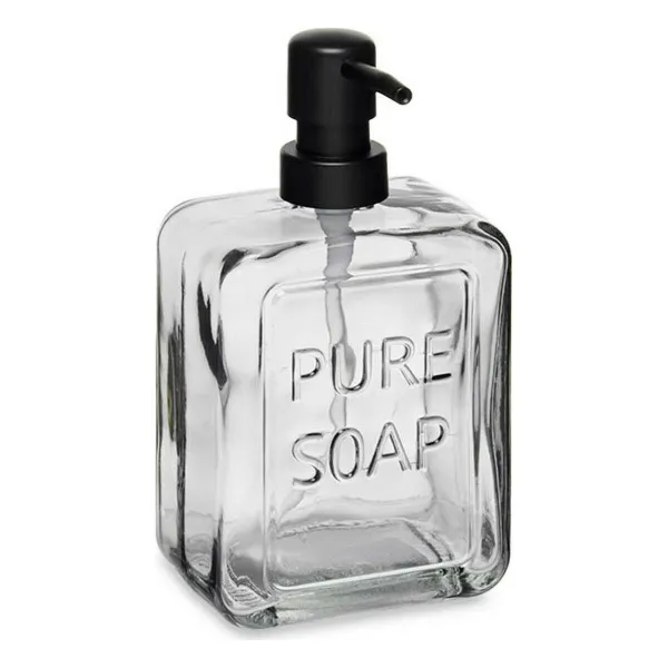 Ziepju dozators Berilo Pure Soap Melns Stikls Plastmasa 570 ml 10 x 18 x 6 cm (6 gb.)