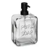 Muilo dozatorius Berilo Pure Soap Juoda Stiklas Plastmasinis 570 ml 10 x 18 x 6 cm (6 vnt.)