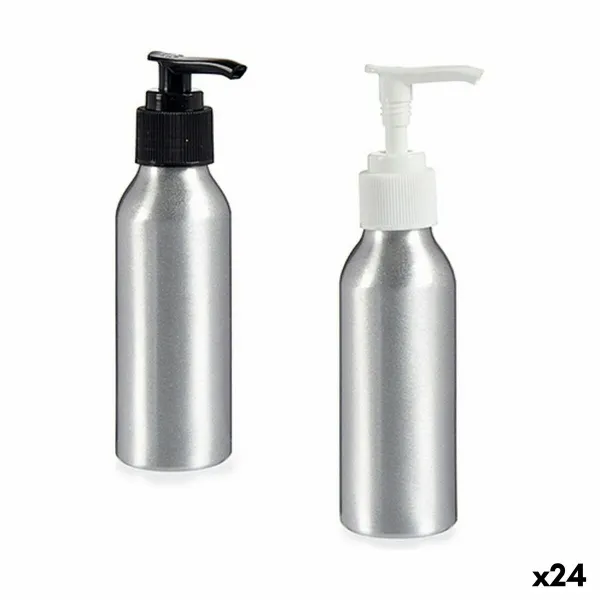 Ziepju dozators Berilo Sudrabains Alumīnijs polipropilēns 100 ml 4 x 13 x 5 cm 5 x 13 x 4 cm (24 gb.)
