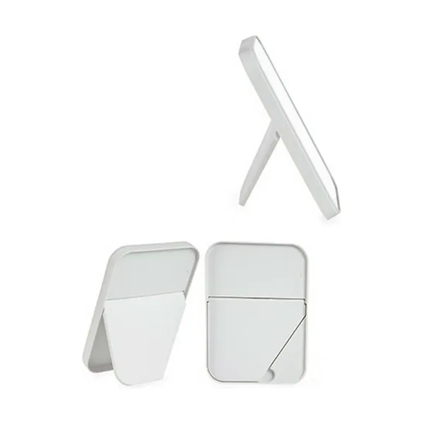 Mirror with Mounting Bracket Berilo White Black polypropylene 1,7 x 20 x 14 cm 14 x 20 x 1,7 cm (12 Units)