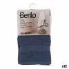 Vonios rankšluostis Berilo Mėlyna 80 % medvilnė 20 % Poliesteris 30 x 0,5 x 50 cm 25 x 1,5 x 15 cm (12 vnt.)