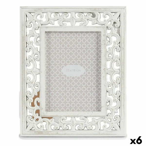 Фото рамка Gift Decor Белый Деревянный Стеклянный эвкалиптовое дерево (6 штук)