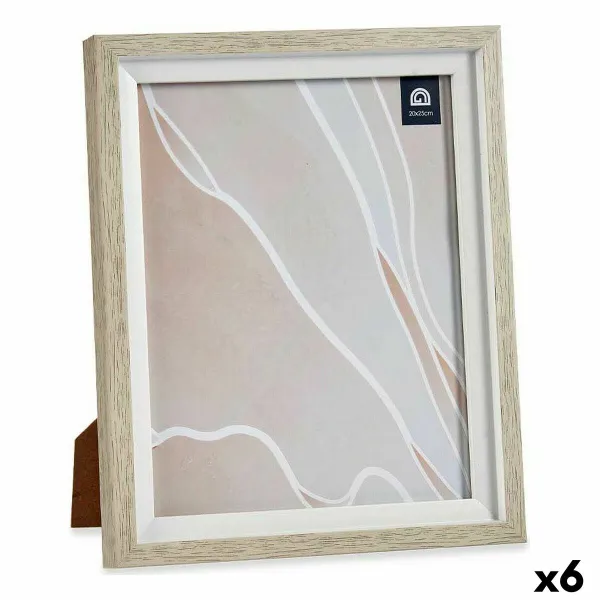 Фото рамка Gift Decor Белый Бежевый Cтекло Стеклянный полистирол Пластик (6 штук)