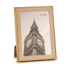 Photo frame Gift Decor Brown Golden Natural Glass polypropylene (6 Units)