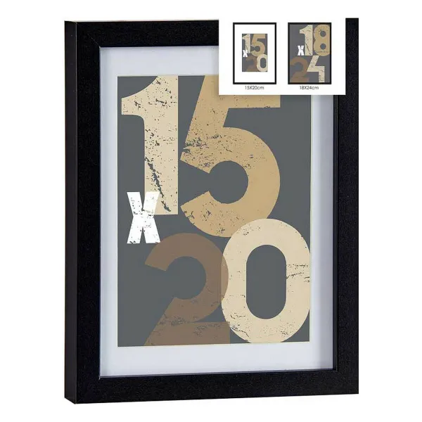 Фото рамка Gift Decor Чёрный Cтекло Деревянный MDF 18 x 24 cm (6 штук)