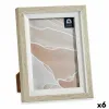 Kuvakehys Gift Decor Valkoinen Beige Lasi Kristalli polystyreeni Muovinen (6 osaa)