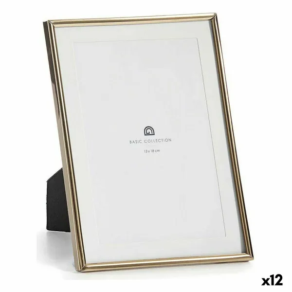 Фото рамка Gift Decor Позолоченный Стеклянный Сталь (12 штук)