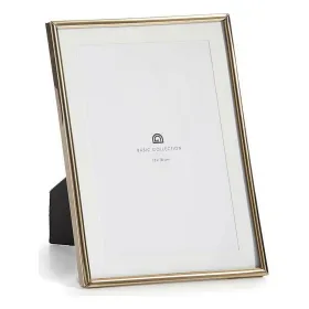 Photo frame Gift Decor Golden Crystal Steel (12 Units)