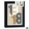 Фото рамка Gift Decor Чёрный Cтекло Деревянный MDF (6 штук)