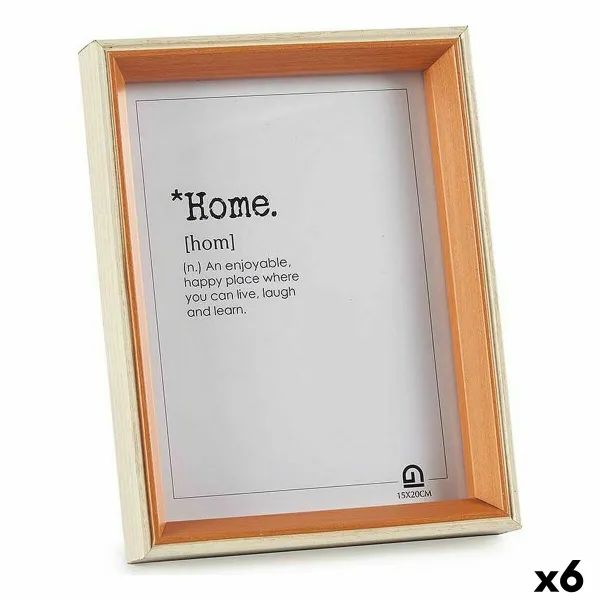Фото рамка Gift Decor Белый Коричневый Стеклянный Деревянный MDF (6 штук)