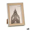 Фото рамка Gift Decor Коричневый Серебристый Натуральный Cтекло полипропилен (6 штук)