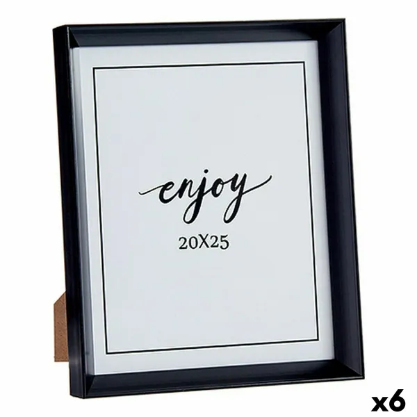 Фото рамка Gift Decor Чёрный Cтекло Пластик (6 штук)