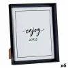 Фото рамка Gift Decor Чёрный Cтекло Пластик (6 штук)