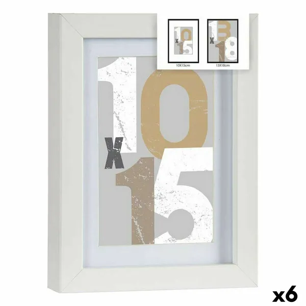 Фото рамка Gift Decor Белый Cтекло Деревянный MDF (6 штук)