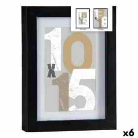 Фото рамка Gift Decor Чёрный Cтекло Деревянный MDF (6 штук)