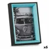 Nuotraukų rėmelis Gift Decor Mėlyna Juoda Stiklas Medžio MDF (6 vnt.)