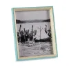 Photo frame Gift Decor Blue White Crystal MDF Wood (6 Units)