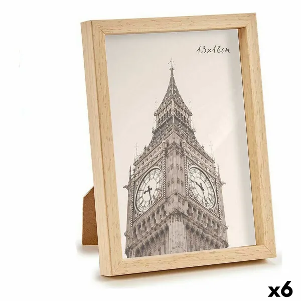 Фото рамка Gift Decor Коричневый Натуральный Пластик (6 штук)