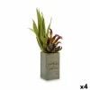 Декоративное растение Ibergarden Flowers Garden 10 x 50 x 10 cm Коричневый Зеленый (4 штук)
