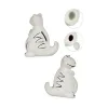 Itse maalattava säästölipas Pincello Keraminen Dinosaurus 8,5 x 13,2 x 11 cm 10 x 13,2 x 8 cm (12 osaa)