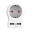 Sovitin Skross 1500282 USB x 2 Eurooppalainen 2,4 A