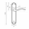 Rokturu komplekts EDM 85432 202 25,6 x 4,7 cm