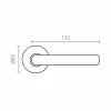 Handle with rosette EDM 85441 575 Stainless steel Ø 53 mm
