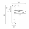 Rokturu komplekts EDM 85435 707 24 x 4,5 cm