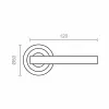 Rankena su rozete EDM 85437 606 Aliuminis Ø 50 mm